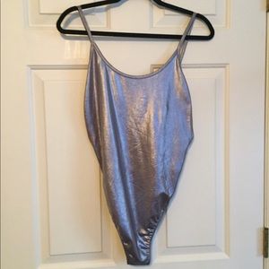 H&M Coachella Metallic Bodysuit